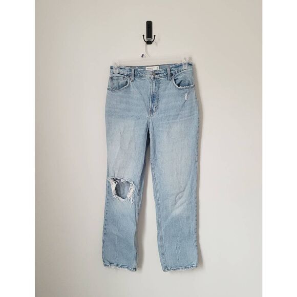 Abercrombie & Fitch Denim - Abercrombie & Fitch The 90s Straight Ultra High Rise Curve Love Jeans Sz 29/8 S